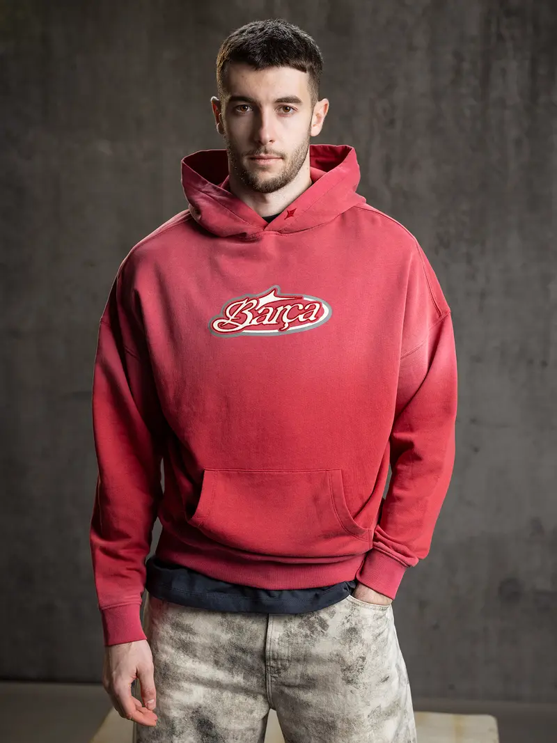 Hoodie Red Aftermatch Barça