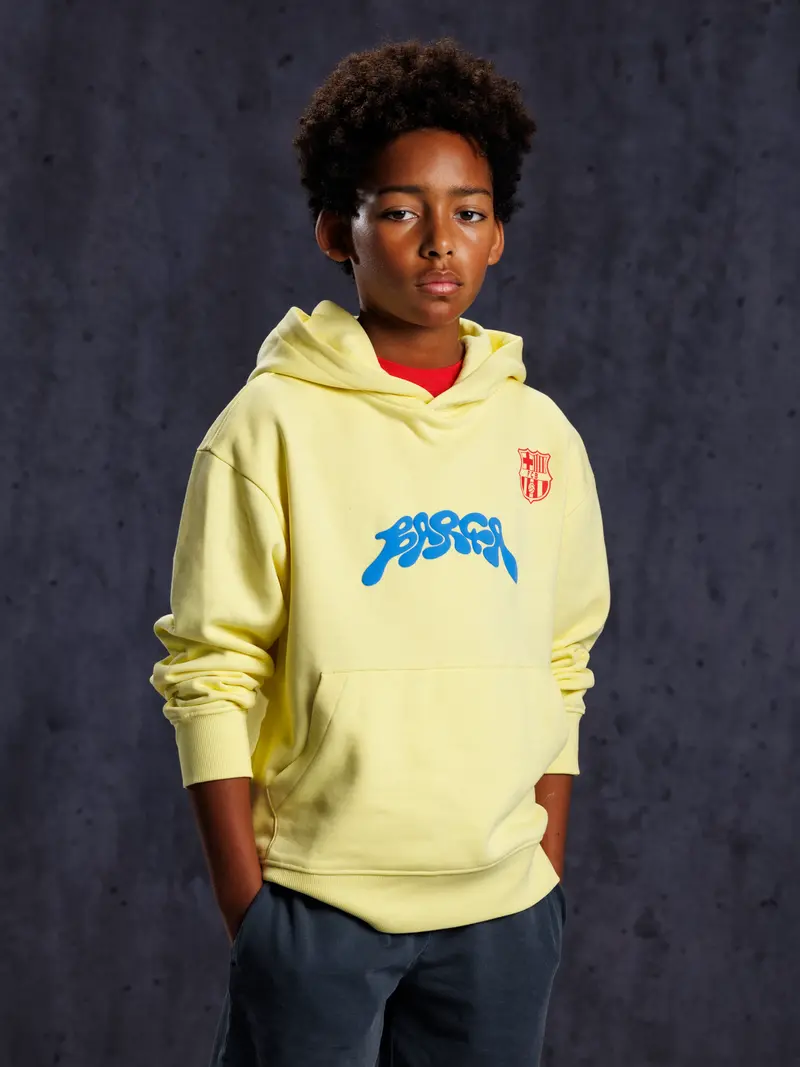 Hoodie Yellow Aftermatch Barça