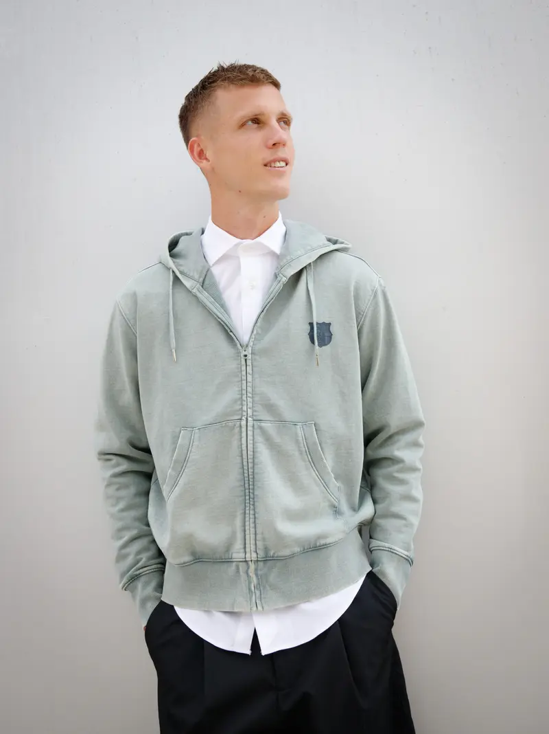 Hoodie Zip Green Barça Essentials