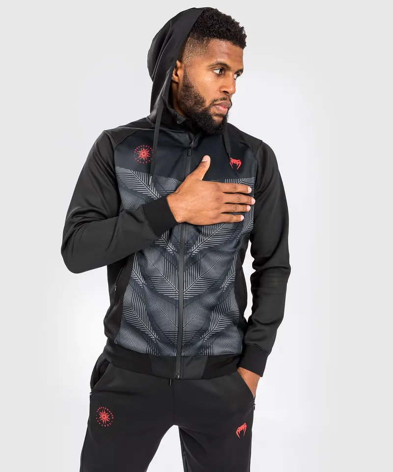 Hoodie zippé à capuche Venum Phantom - Noir/Rouge