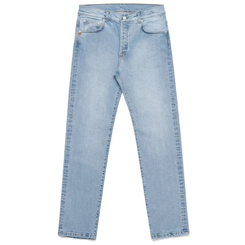 HUGES - Pants - 5 Pockets - Man - Lt Blue Indigo