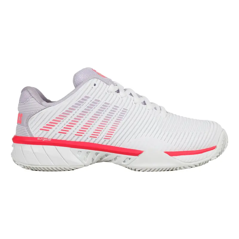 Hypercourt Express 2 Chaussure Terre Battue Femmes-Blanc,Corail