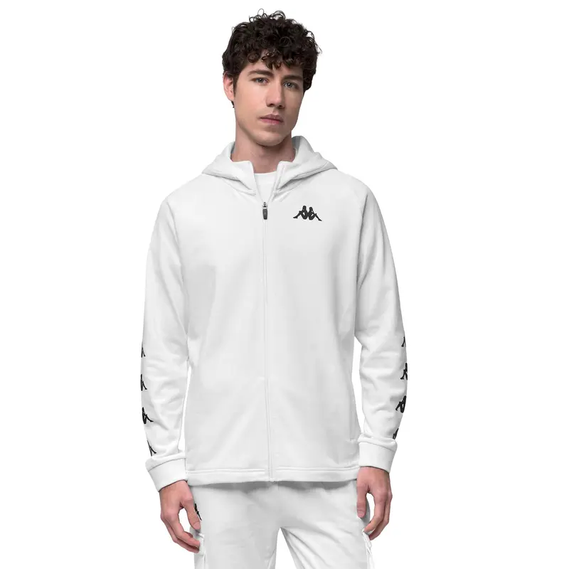 IGOJOSO - Fleece - Hoodie Full Zip - Man - White-White