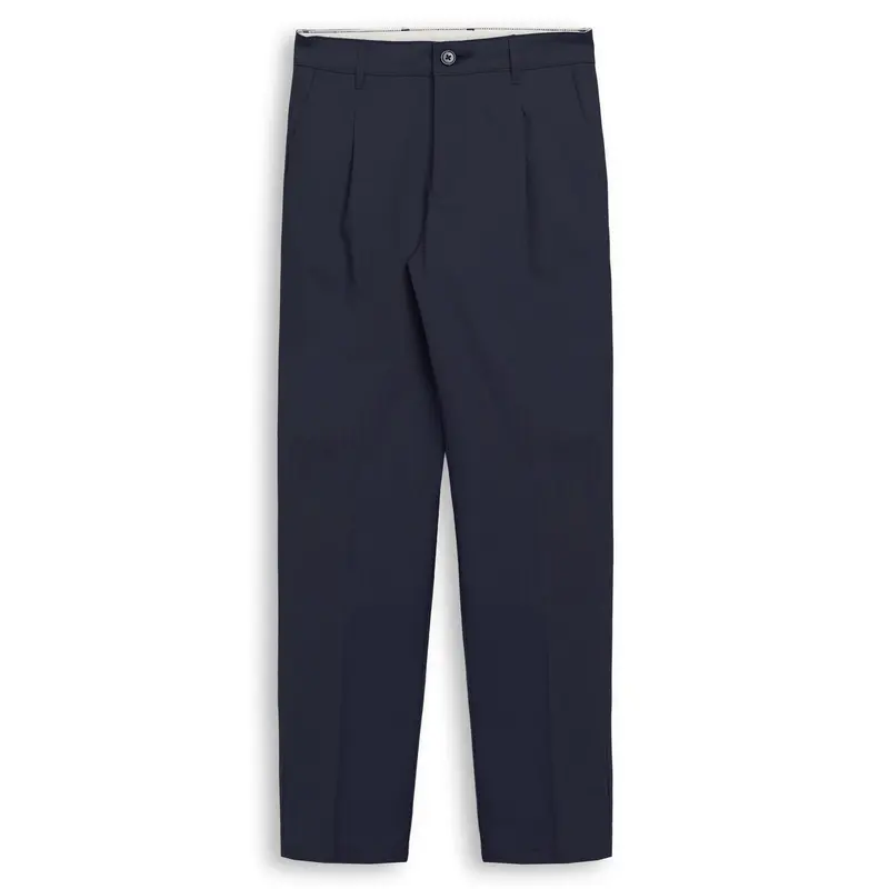 ILAN PEACHED GABARDINE - Pants - Chino - Man - Blue Iris