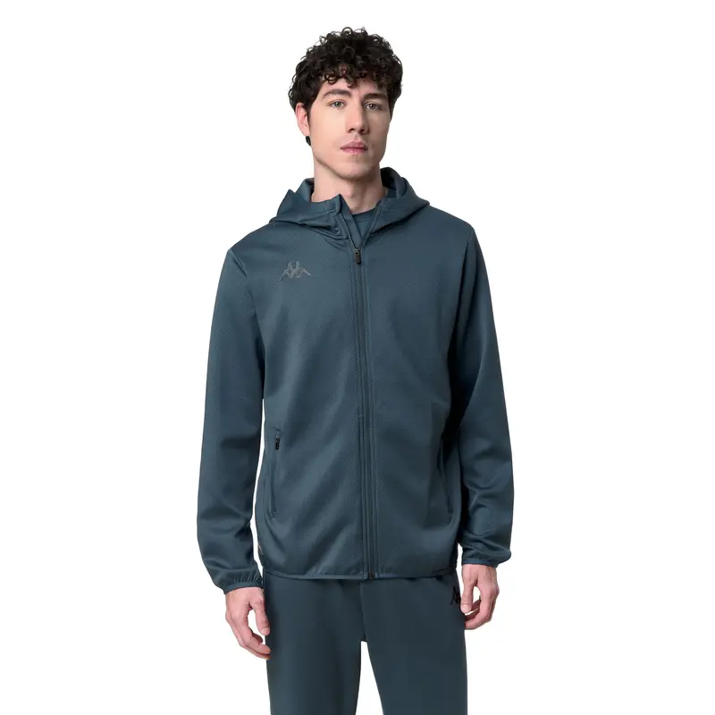 IRDUM - Fleece - Hoodie Full Zip - Man - Blue Orion