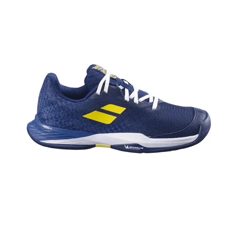 Jet Mach 3 Chaussure Terre Battue Enfants-Bleu Foncé,Jaune