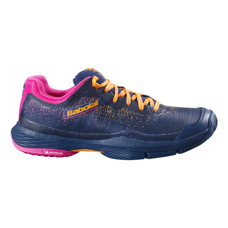 Jet Ritma Chaussures Padel Femmes-Bleu Foncé,Pink