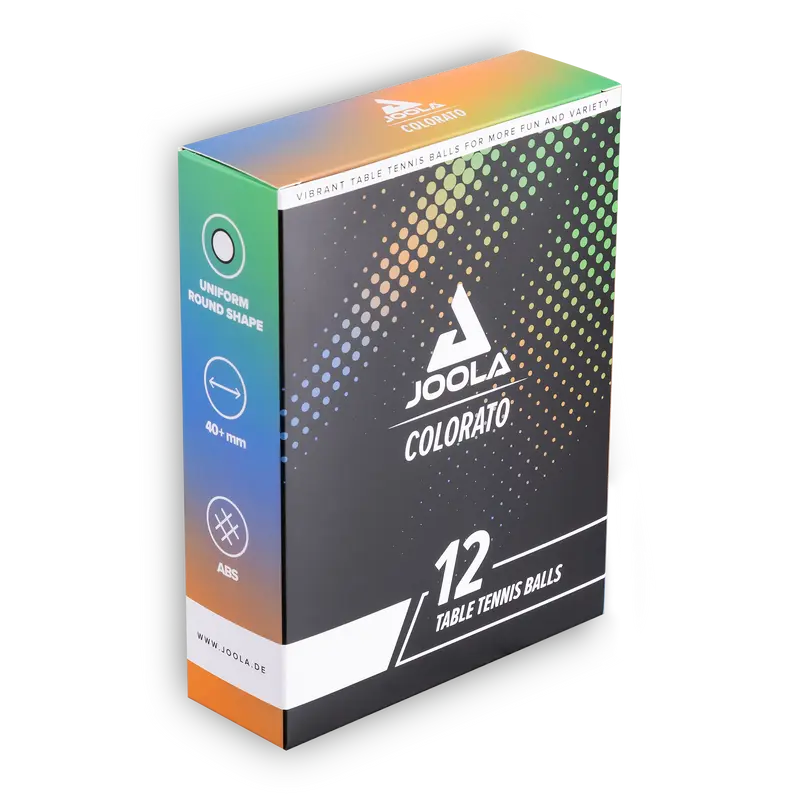 JOOLA Balle de tennis de table Colorato – Pack de 12