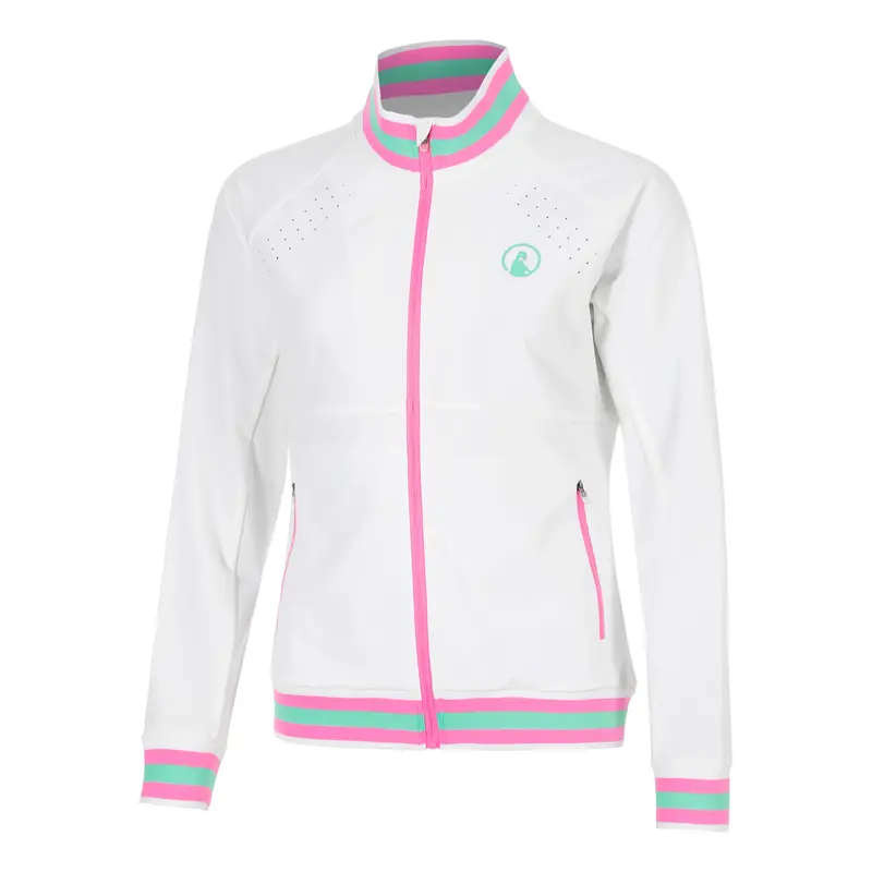 Joy Tipping Veste de survêtement Femmes - blanc, vert