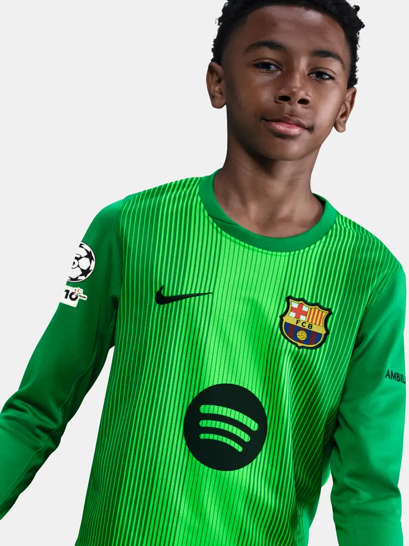 Junior goalkeeper jersey 25/26 FC Barcelona