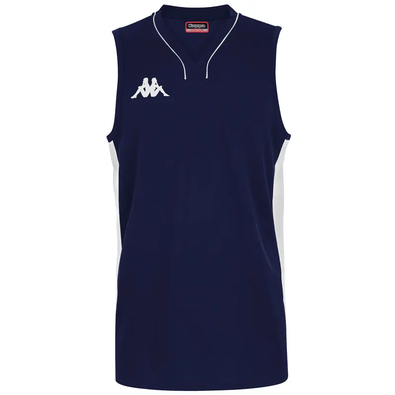 KAPPA4BASKET CAIRO - Active Jerseys - Tank - Man - Blue Marine-White-Blue Marine-White