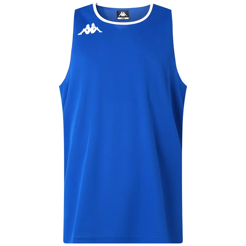 KAPPA4BASKET DANCO - Active Jerseys - Tank - Man - Blue Sapphire-White