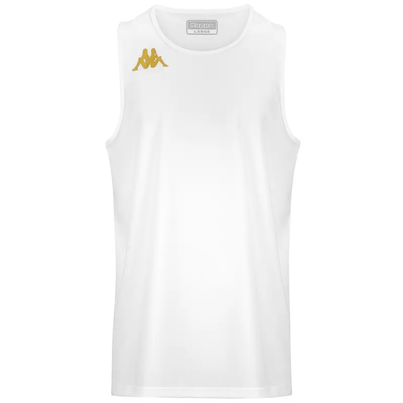 KAPPA4BASKET DANCO - Active Jerseys - Tank - Man - White-Gold