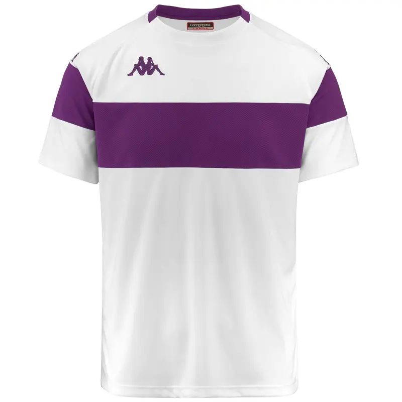 KAPPA4FOOTBALL DARETO - Active Jerseys - Shirt - Man - White-Violet Indigo