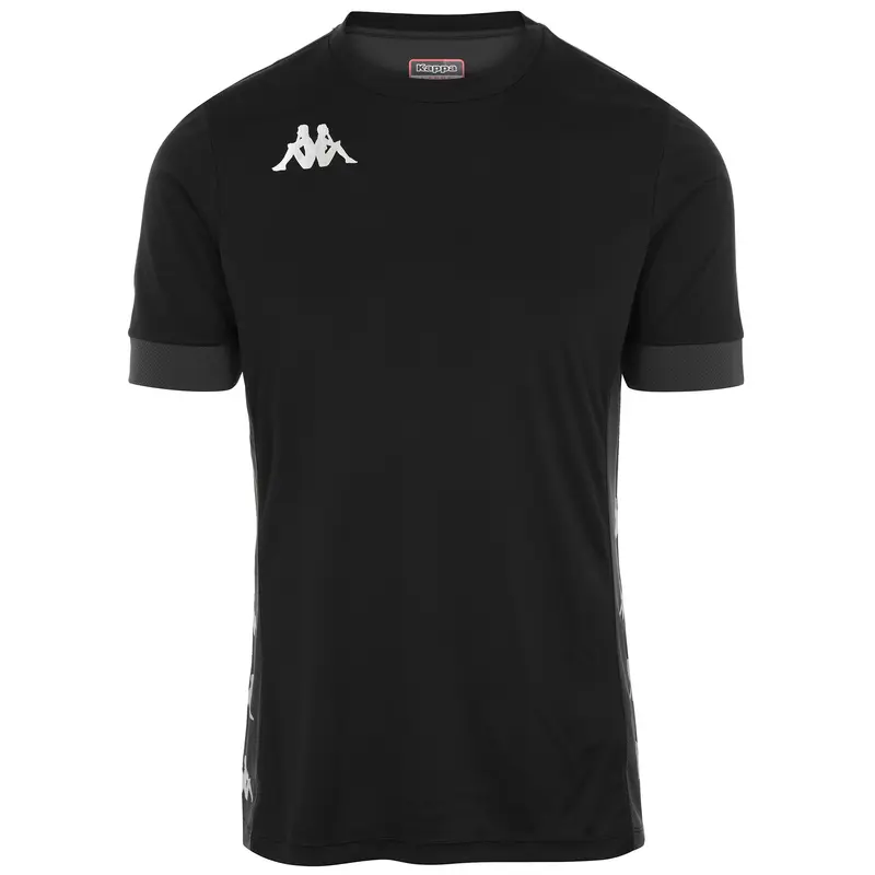 KAPPA4FOOTBALL DERVIO - Active Jerseys - Shirt - Man - Black-Grey Shadow Dk