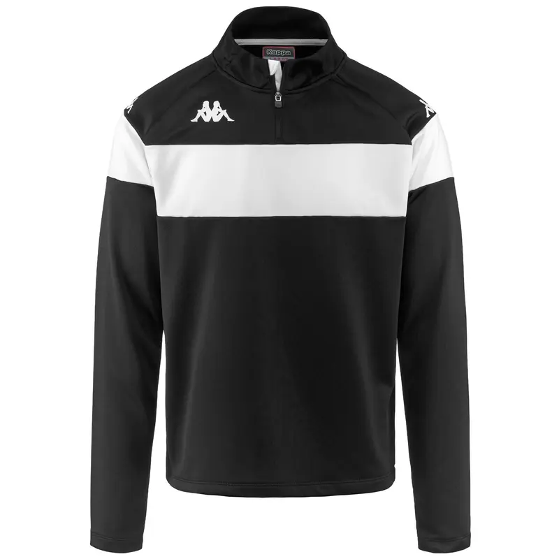 KAPPA4FOOTBALL DOVARE - Fleece - Jumper - Man - Black-White