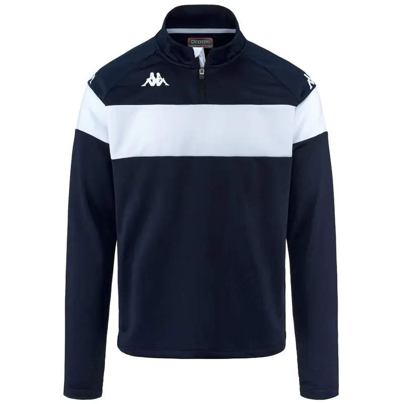 KAPPA4FOOTBALL DOVARE - Fleece - Jumper - Man - Blue Marine-White