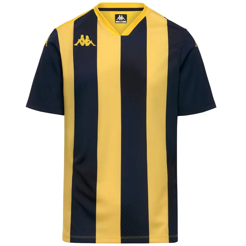 KAPPA4FOOTBALL DUGO - Active Jerseys - Shirt - Man - Yellow Chrome-Blue Marine