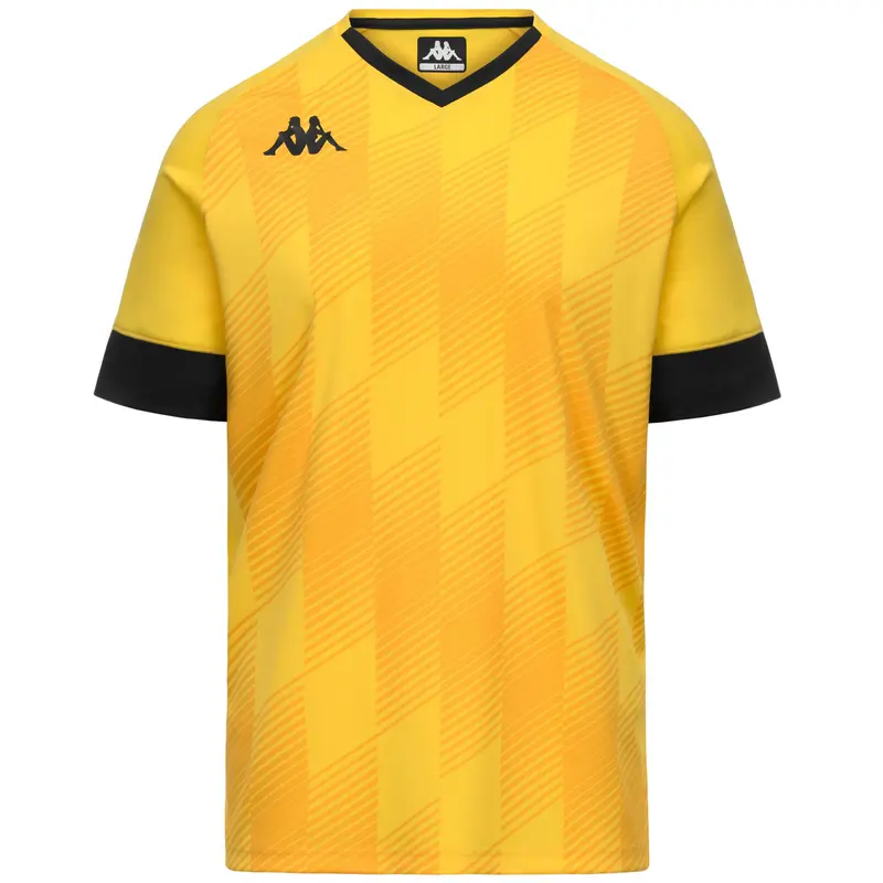 KAPPA4FOOTBALL FOSCO - Active Jerseys - Shirt - Man - Yellow Chrome-Black