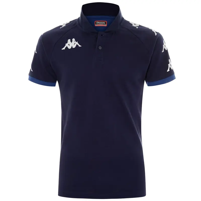 KAPPA4SOCCER CALDES - Polo Shirts - Polo - Man - Blue Marine-Blue Md Cobalt