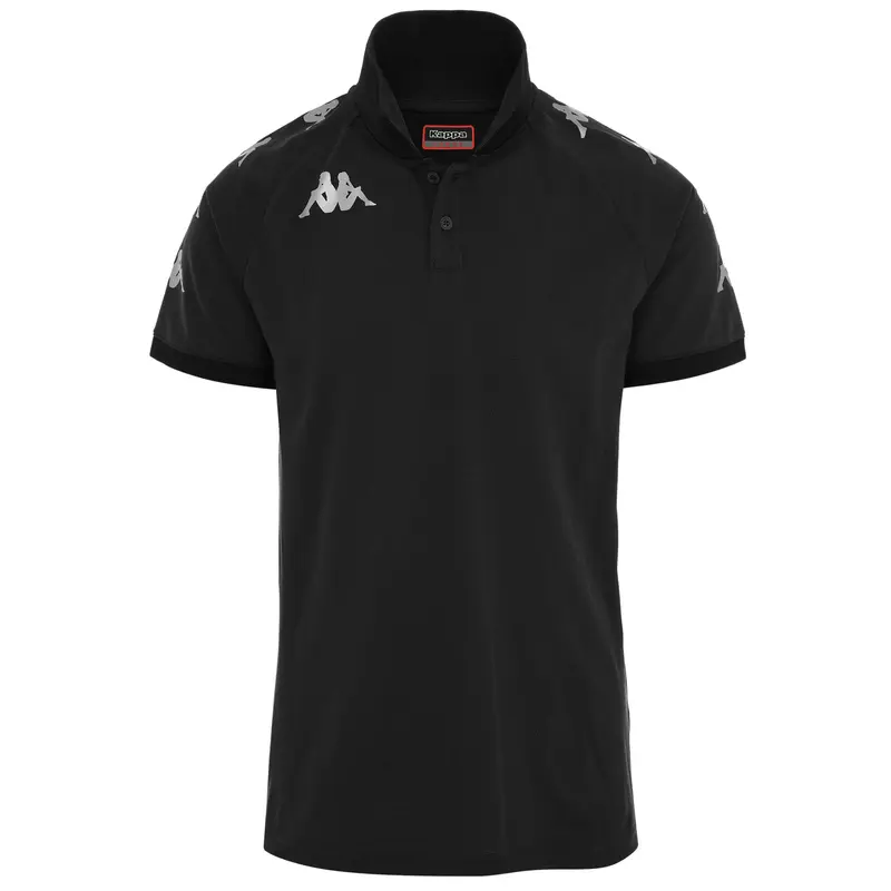KAPPA4SOCCER CALDES - Polo Shirts - Polo - Man - Grey Shadow Dk-Black