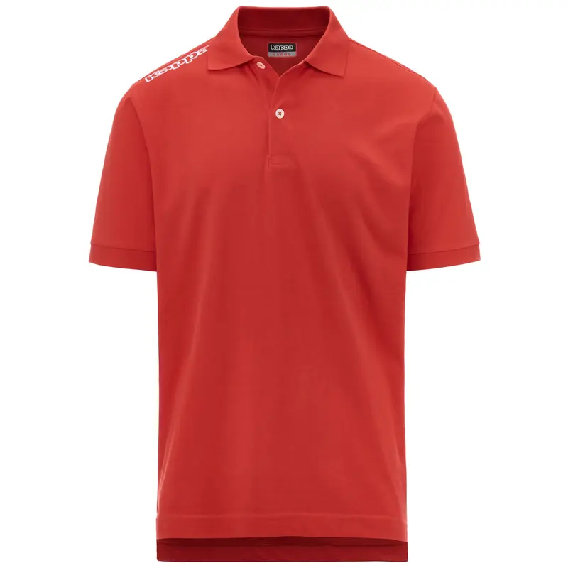 KAPPA4TRAINING POLO KAPPA MSS - Polo Shirts - Polo - Man - Red Flame-Red Md Coral
