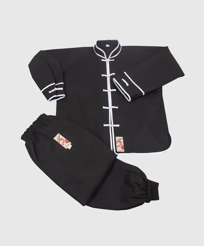 Kimono de Kung-Fu Passepoilé FUJIMAE - Noir
