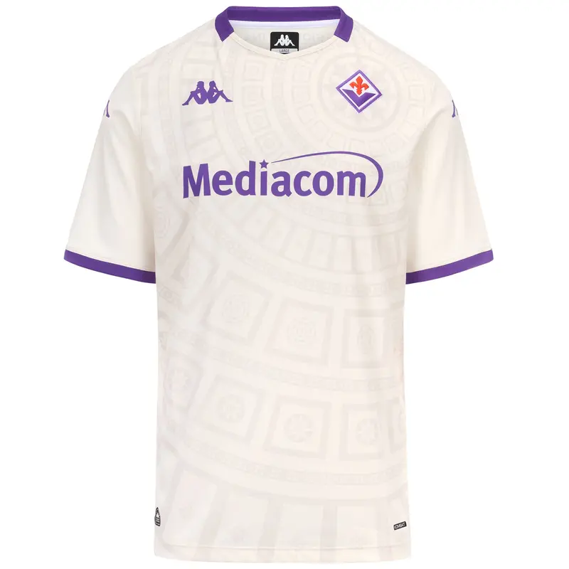 KOMBAT 2026 AWAY FIORENTINA - Active Jerseys - Shirt - Man - White Whisper-Violet Tillandsia