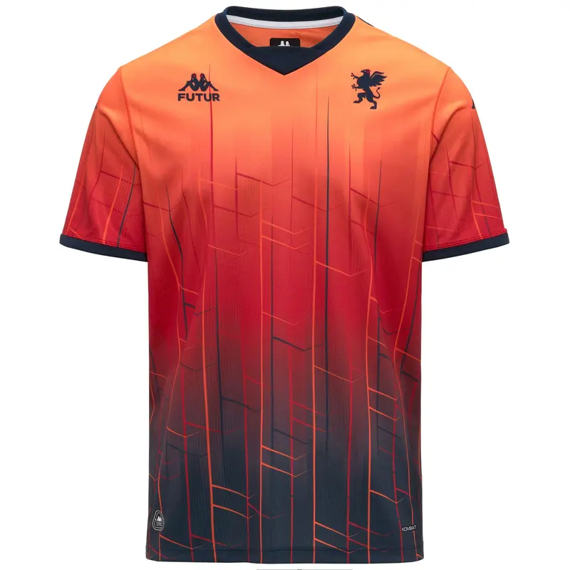 KOMBAT 2026 FOURTH GENOA - Active Jerseys - Shirt - Man - Red Orangeade-Blue Dk
