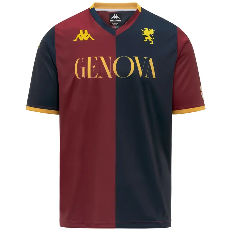 KOMBAT EXTRA 2026 HOME GENOA - Active Jerseys - Shirt - Man - Red Dk-Blue Dk-Yellow