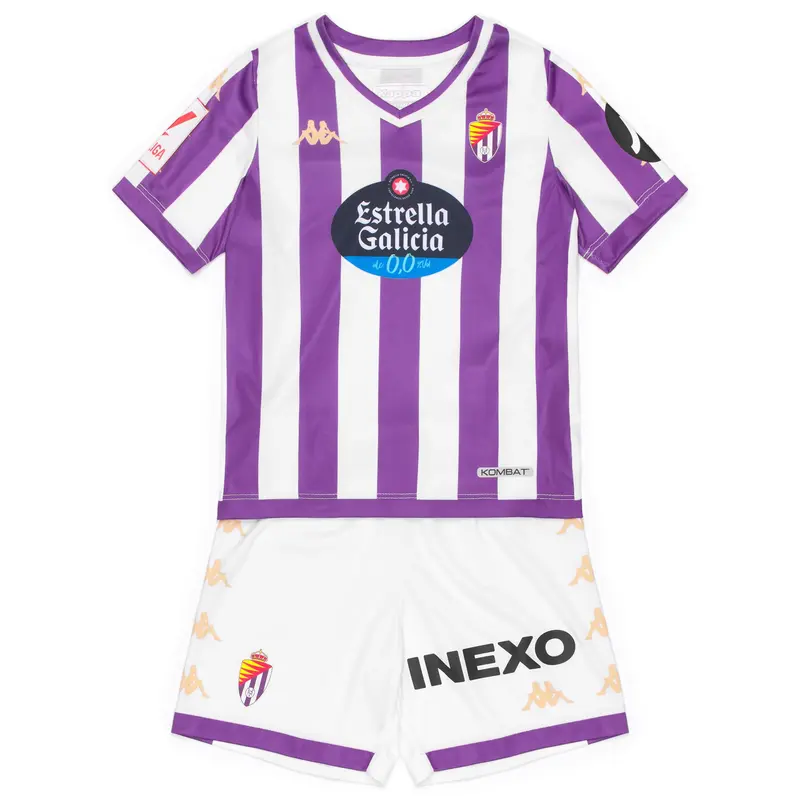 KOMBAT KIT VALLADOLID - Sets - Shorts / T-Shirt - Kid unisex - Bright Violet-White-SPONSOR 1