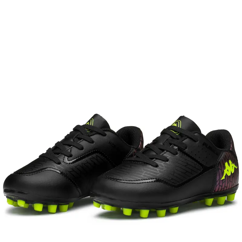 KOMBAT PLAYER AG KID - Sport Shoes - Low Cut - Boy - Black-NEON Yellow