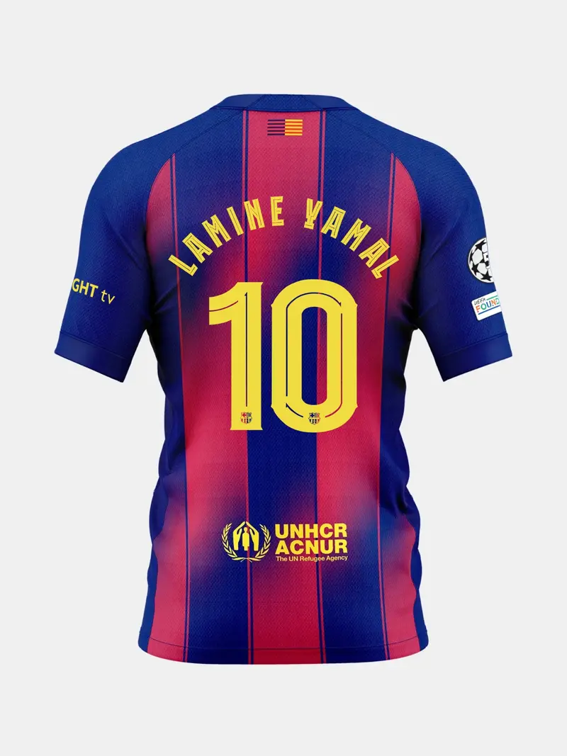 LAMINE YAMAL | UCL Junior home jersey 25/26 FC Barcelona - Player's Edition
