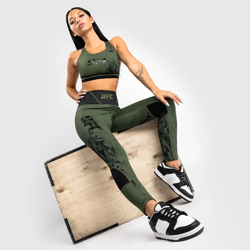 Leggings Femme UFC Venum Authentic Fight Week - Kaki