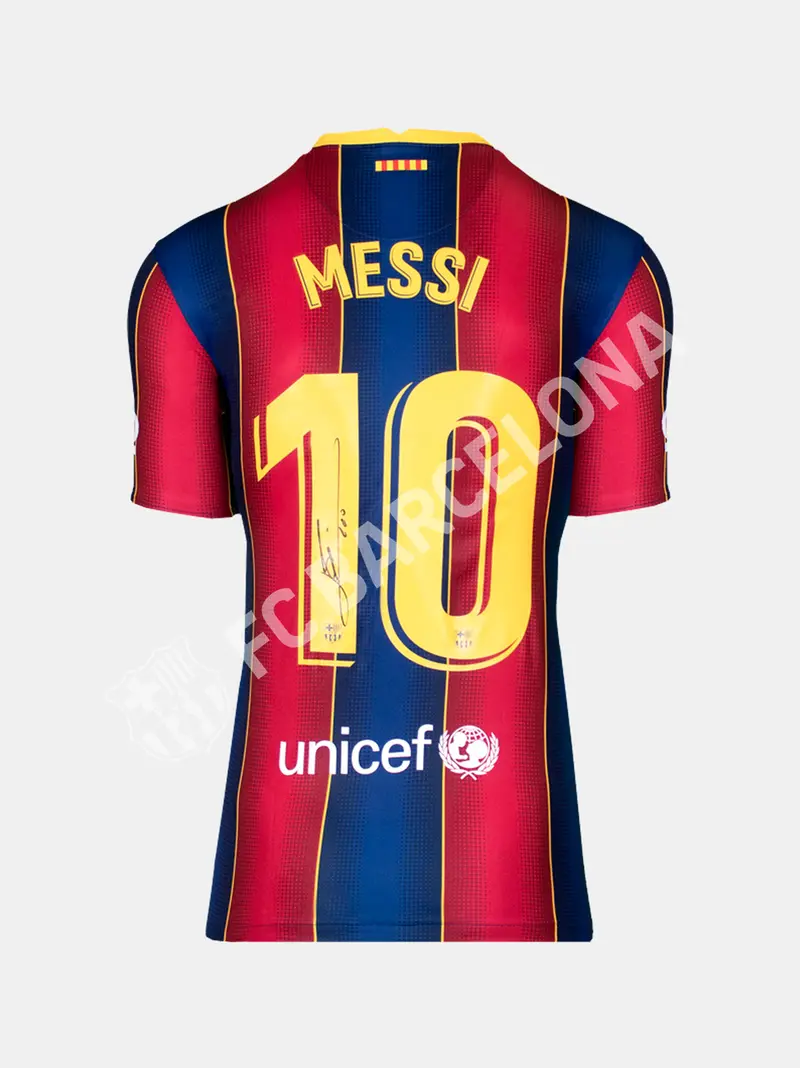 Lionel Messi | Back Signed Barcelona 2020-21 Home Shirt