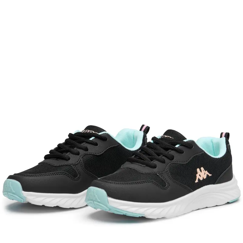 LOGO DELVIS KID - Sneakers - Low Cut - Kid unisex - Black-Pink Lt-Azure Lt