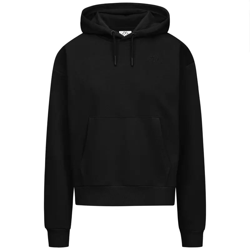 LOGO EMMEW - Fleece - Hoodie - Woman - Black