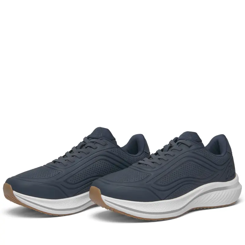LOGO MALKING PU - Sneakers - Low Cut - Unisex - Blue Marine-White