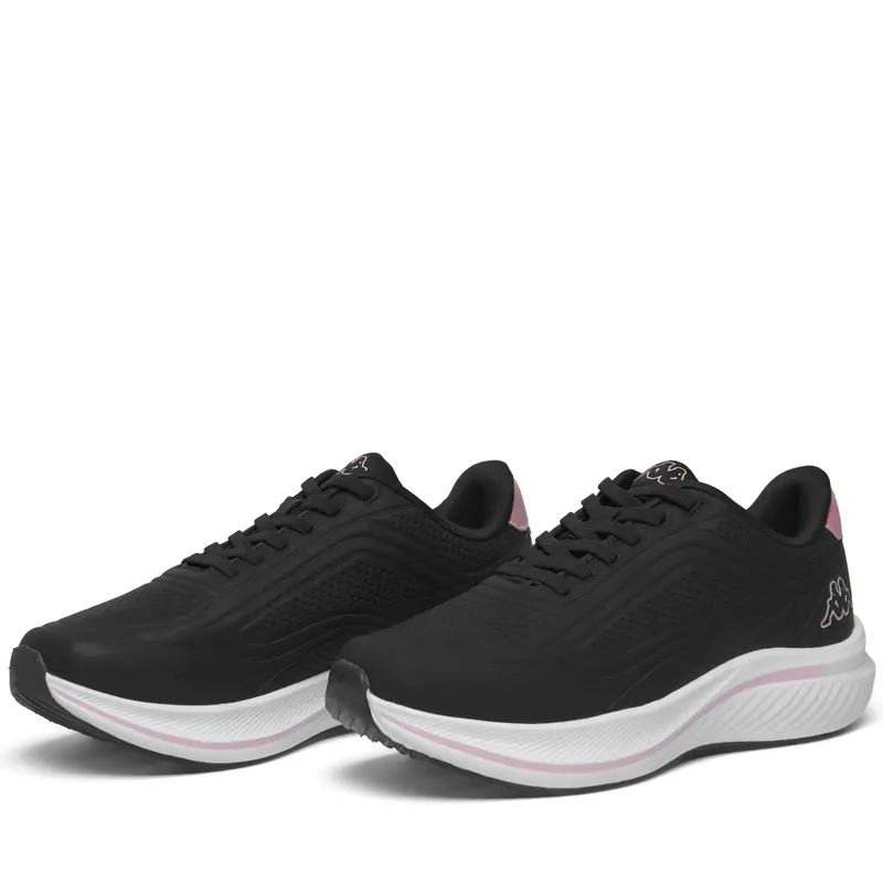 LOGO MALKWEEN PU - Sneakers - Low Cut - Woman - Black-Pink Sallow