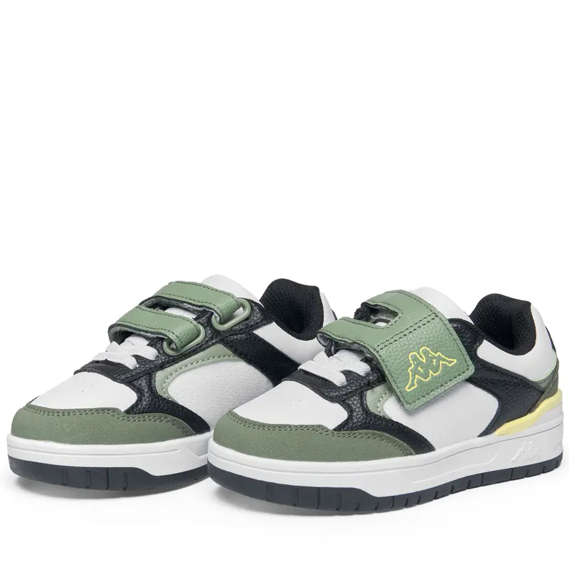 LOGO MANIS 2.0 EV KID - Sneakers - Low Cut - Kid unisex - White-Black-Green Sage