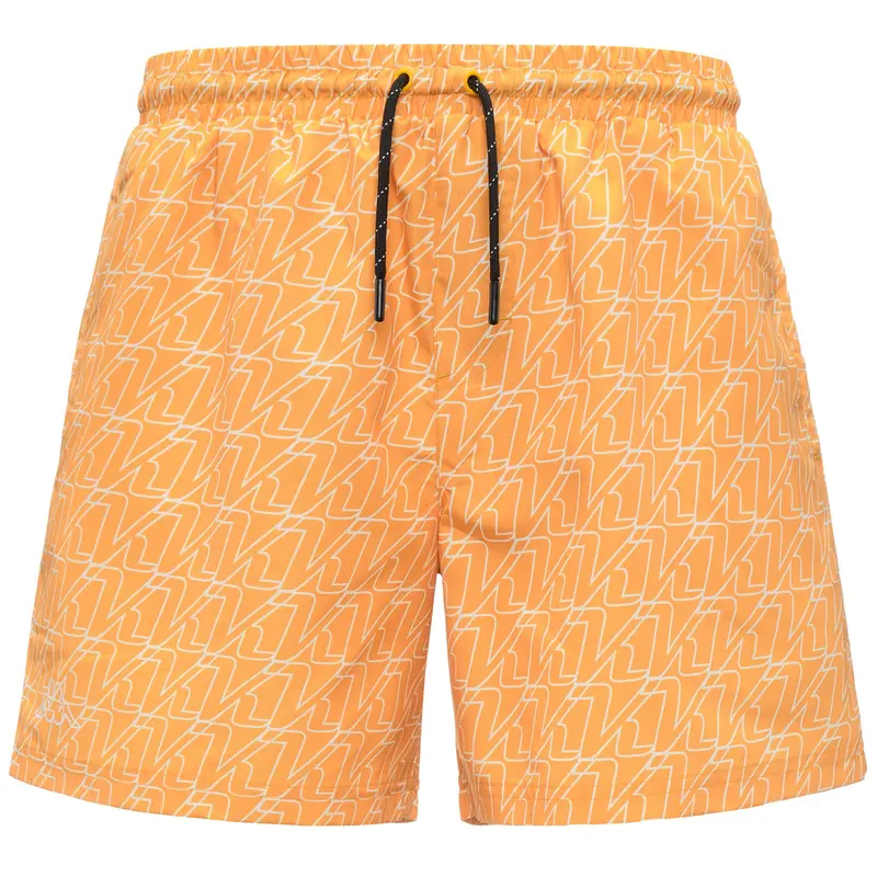 LOGO MARE - Bathing Suits - Swimming Trunks - Man - Yellow Golden-White