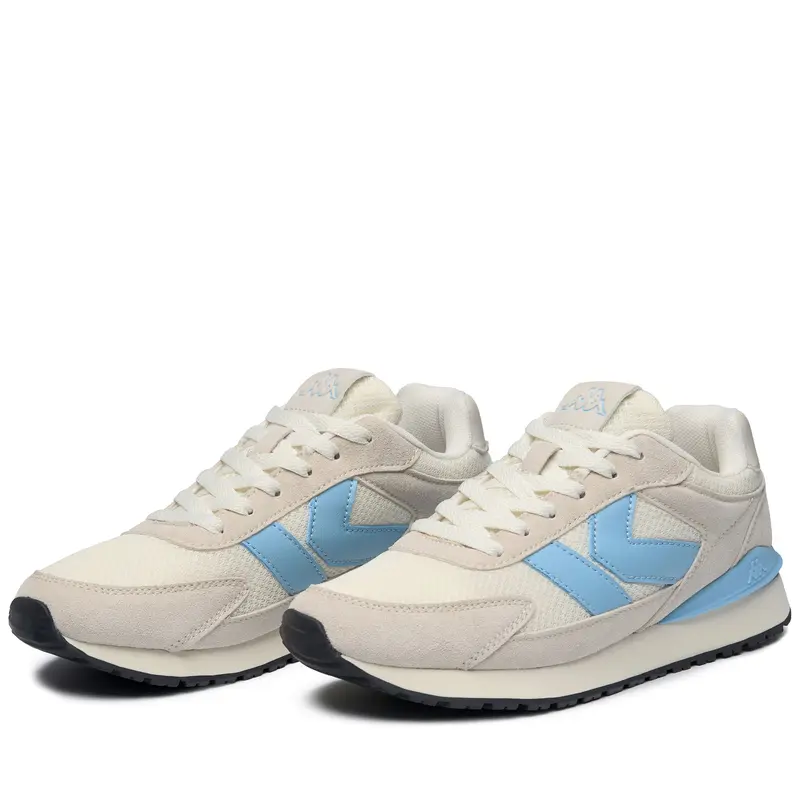 LOGO MARTIN - Sneakers - Low Cut - Unisex - White Tofu-Azure Celeste