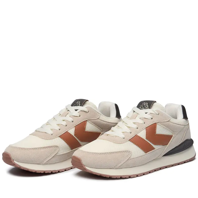 LOGO MARTIN - Sneakers - Low Cut - Unisex - White Tofu-Beige Lt Rice-Brown Reddish