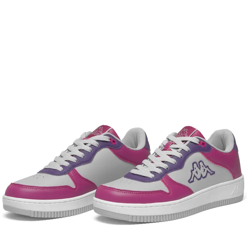 LOGO MASERTA 1.0 - Sneakers - Low Cut - Unisex - Grey Lt-Fuchsia Red Baton-Violet intense