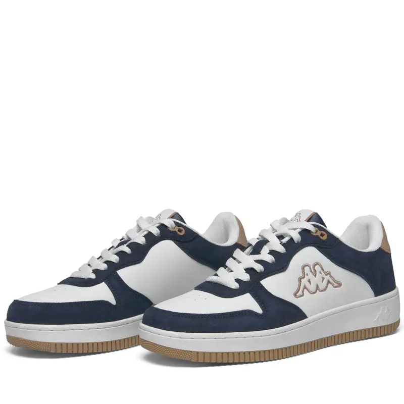LOGO MASERTA 2 SURREAL - Sneakers - Low Cut - Unisex - White-Blue Marine-BROWN CARTOUCHE