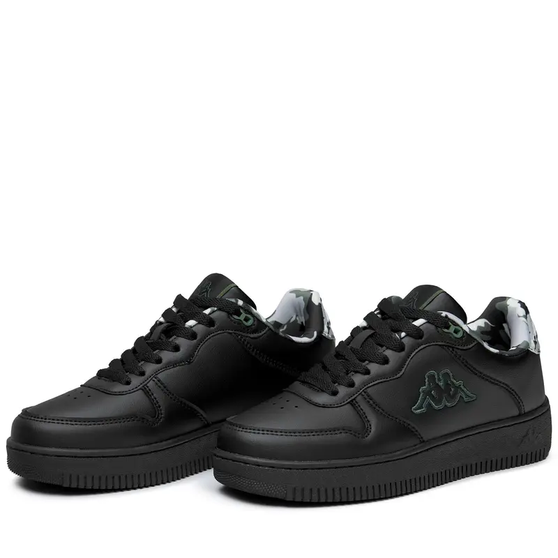 LOGO MASERTA CAMO - Sneakers - Low Cut - Unisex - Black-Green Parsley