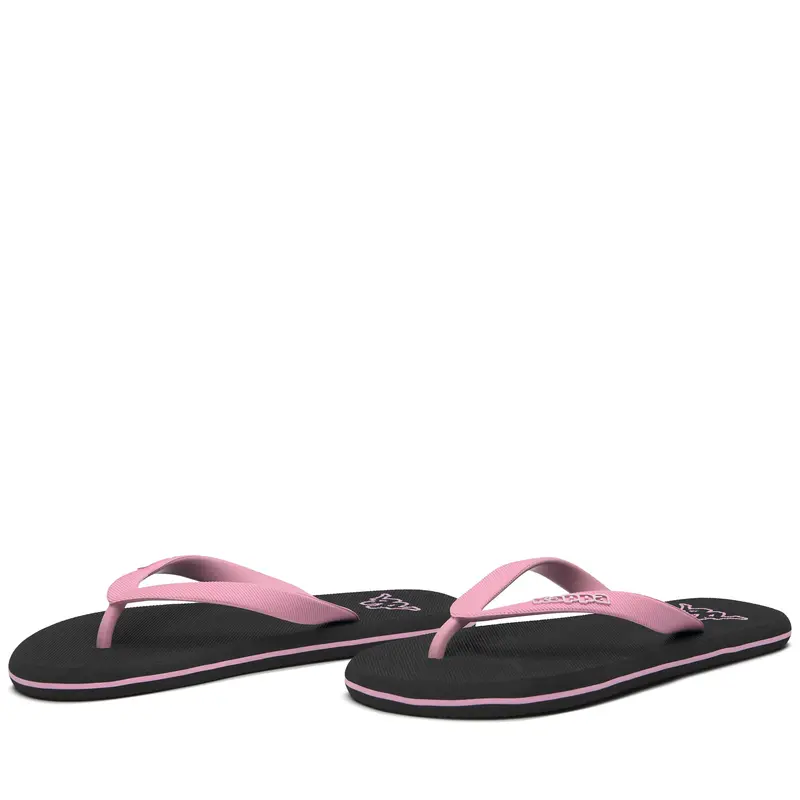 LOGO MOKER - Flip-Flops - Thongs - Unisex - Black-Pink Prism