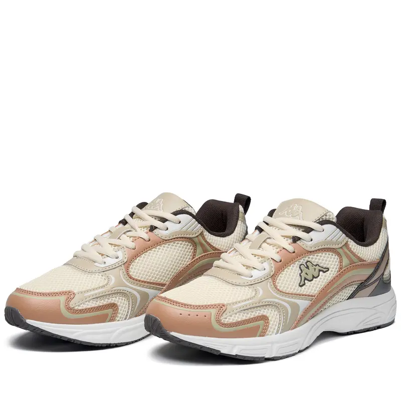 LOGO MYGIDO - Sneakers - Low Cut - Unisex - White Tofu-Beige Tawny