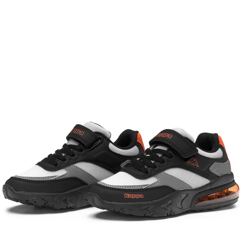 LOGO SAIGON EV KID - Sneakers - Low Cut - Kid unisex - Grey Barely-Black-Orange