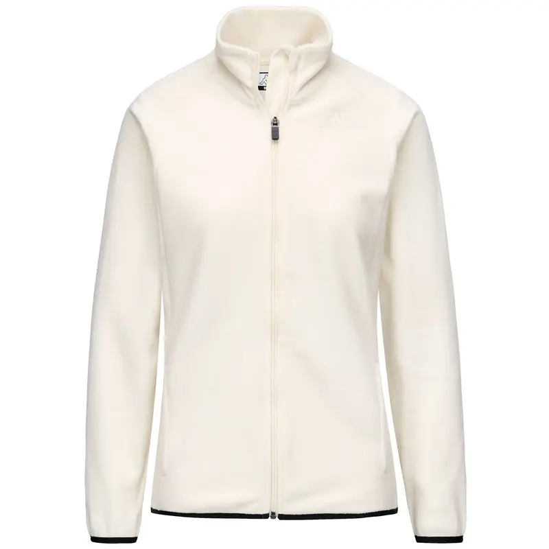 LOGO SAVAUX SLIM - Fleece - Jacket - Woman - White Asparagus